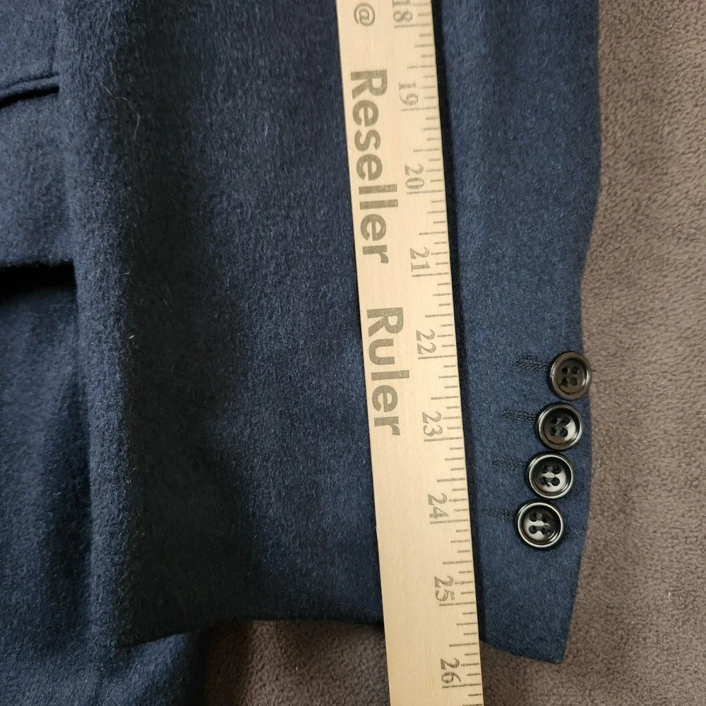Hugo Boss Blazer Mens 42 Blue Gray Italian 100% Cashmere Cerruti 1881 Sport Coat